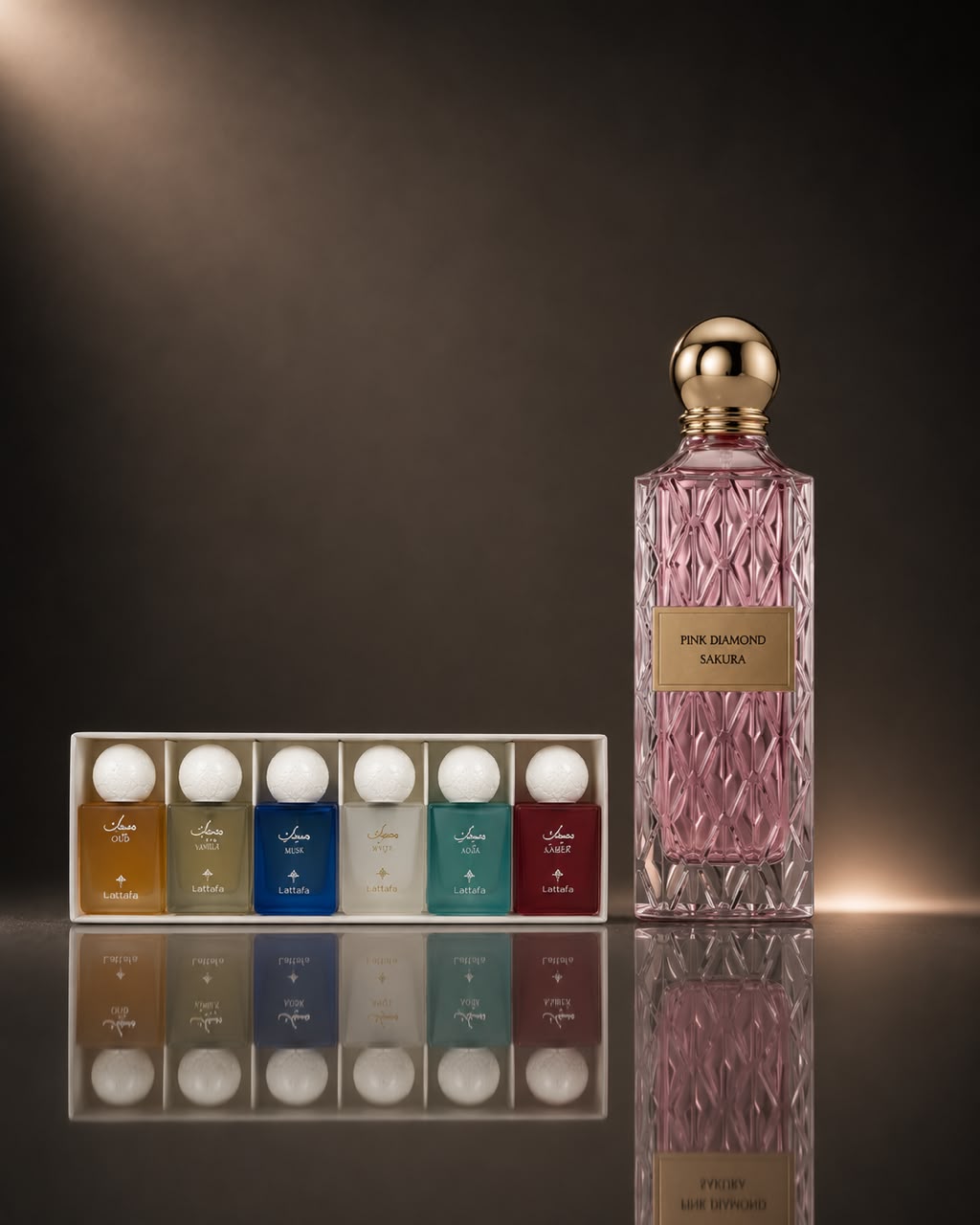 Pink Diamond 200ml + مجموعة المسك